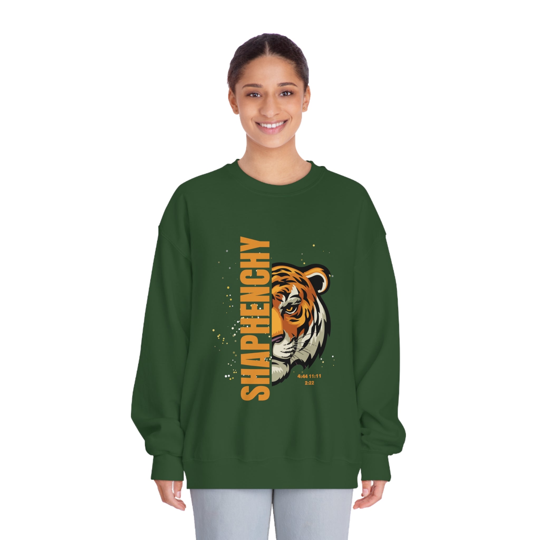 Cool Tiger Graphic Unisex Crewneck Sweatshirt - SHAPHENCHY