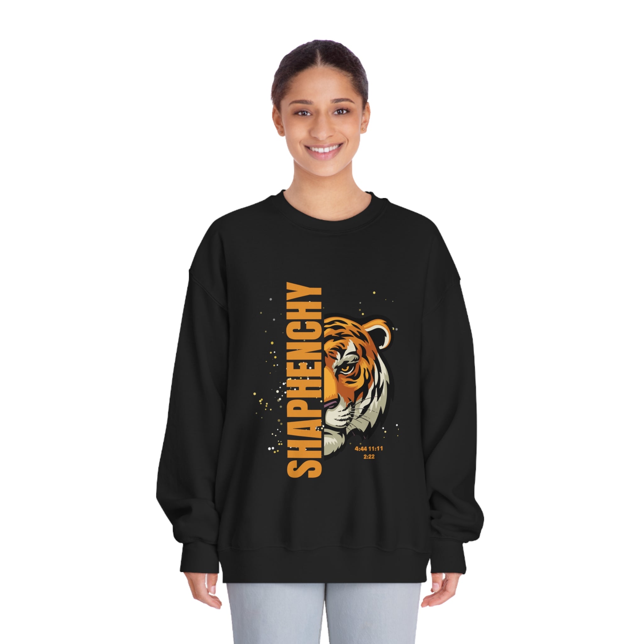 Cool Tiger Graphic Unisex Crewneck Sweatshirt - SHAPHENCHY