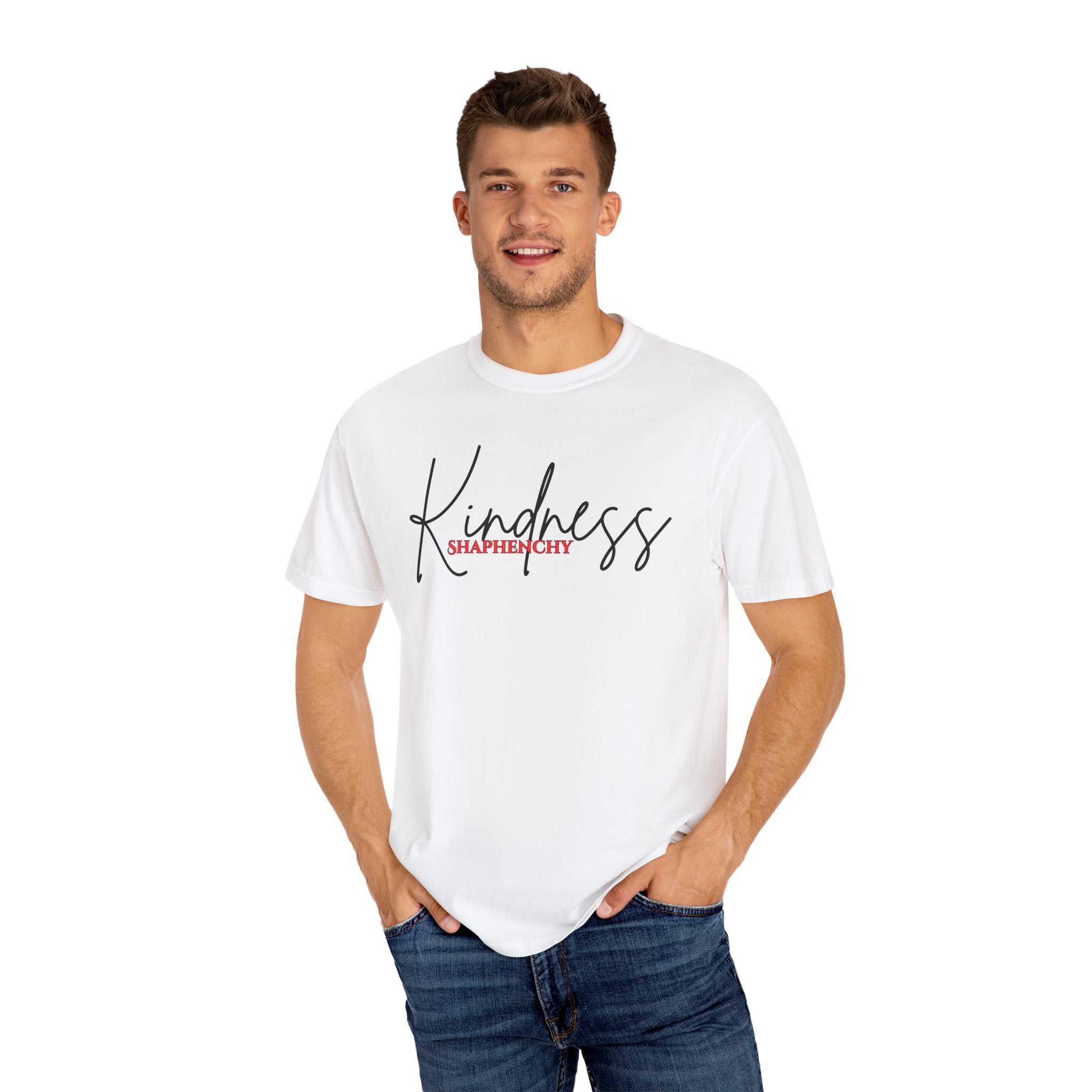 Kindness Unisex Garment-Dyed T-Shirt - Positive Vibe Tee for Everyday Wear