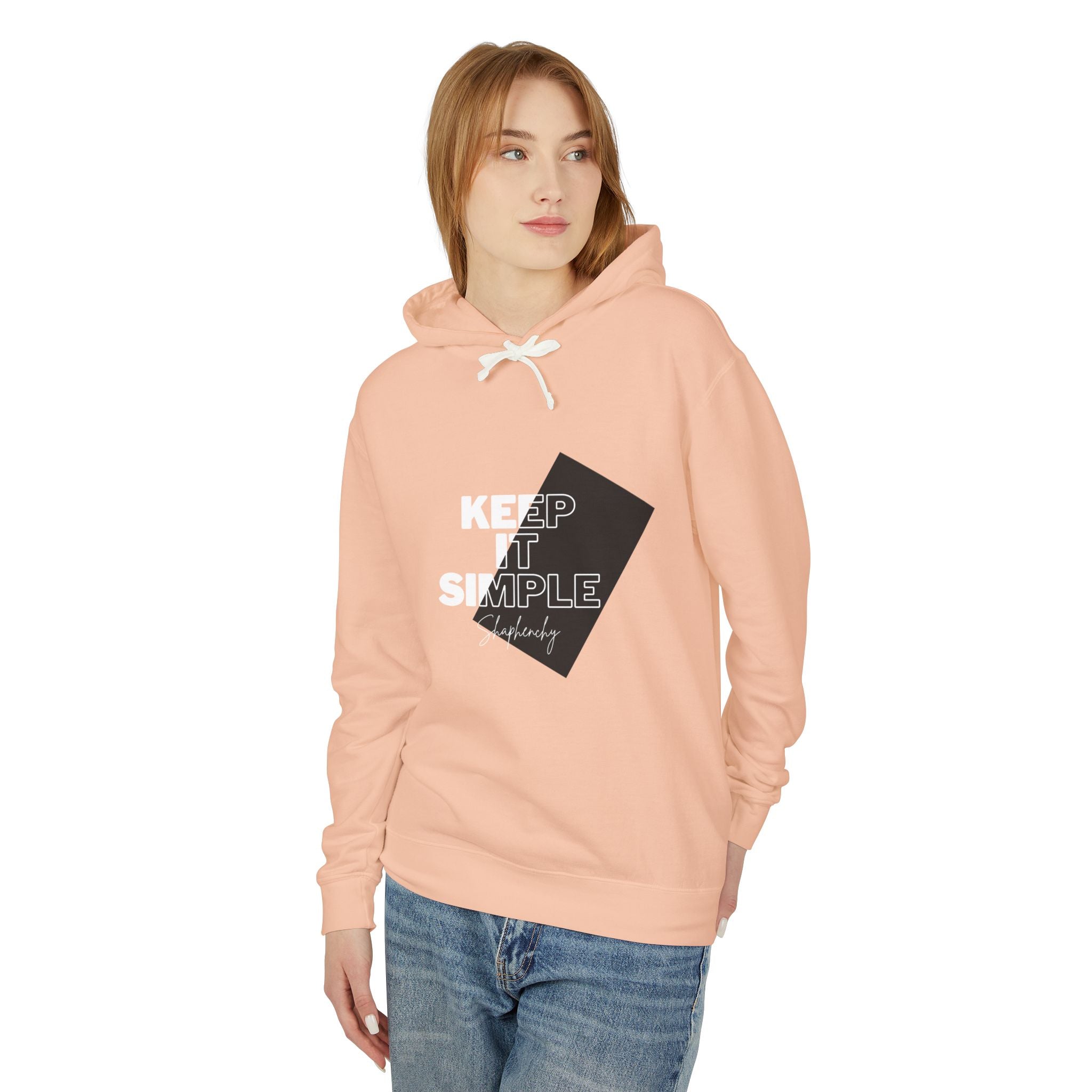 Keep It Simple Unisex Lightweight Hooded Sweatshirt - Casual Comfort for Everyday Wear