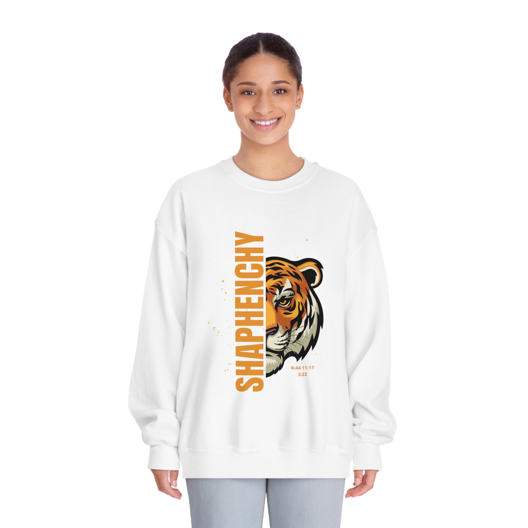 Cool Tiger Graphic Unisex Crewneck Sweatshirt - SHAPHENCHY