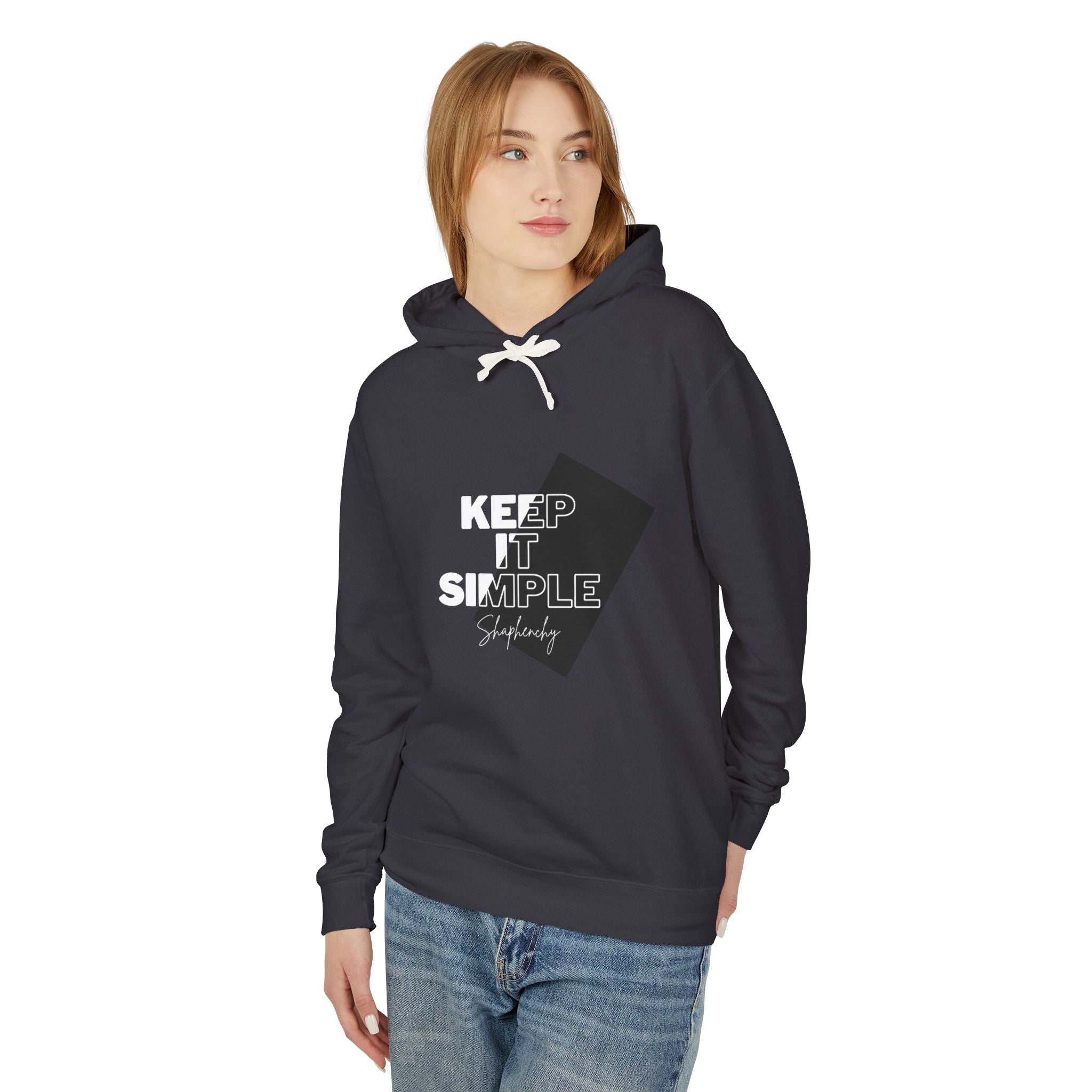 Keep It Simple Unisex Lightweight Hooded Sweatshirt - Casual Comfort for Everyday Wear