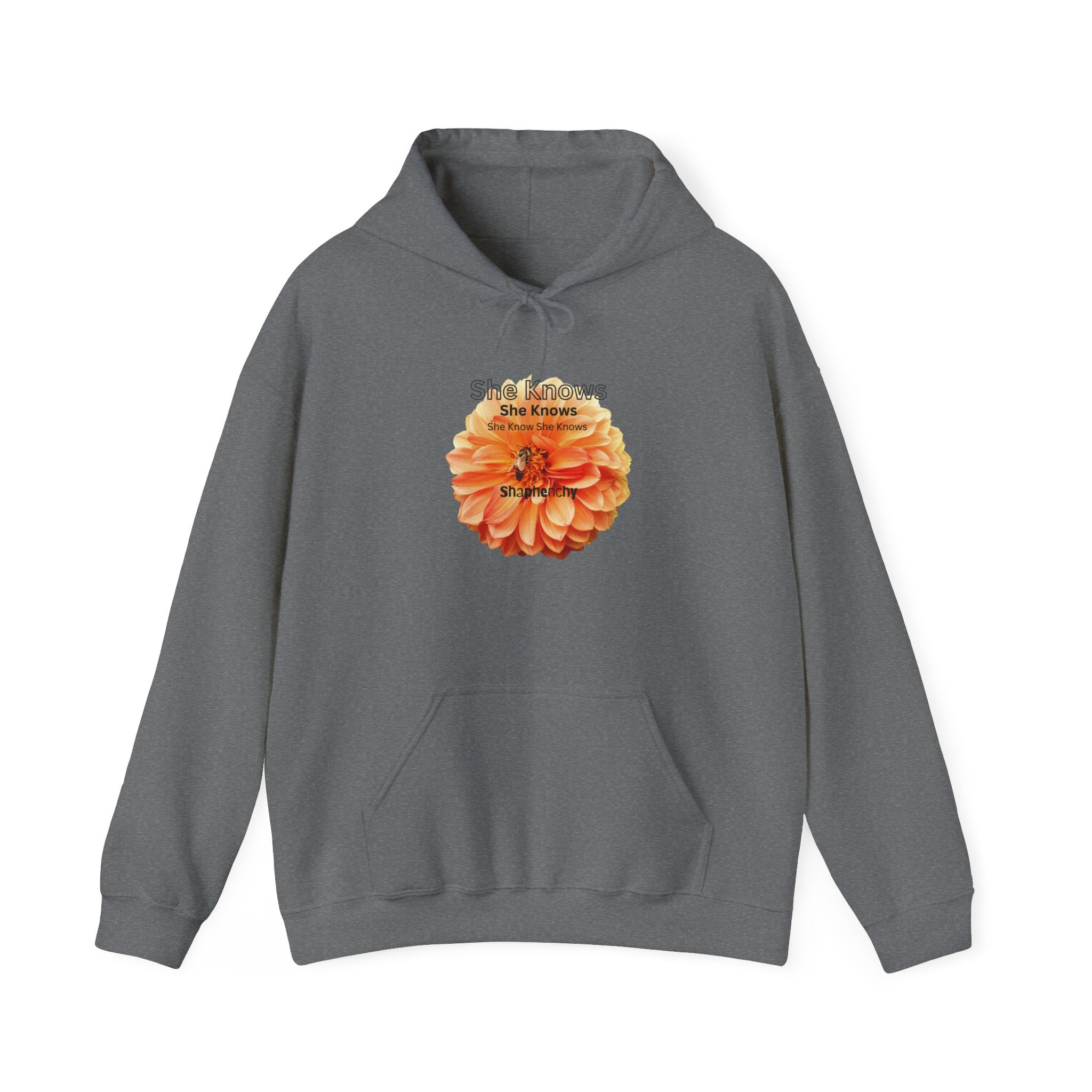 She Knows Floral Unisex Hoodie - Cozy & Stylish Sweatshirt for Women