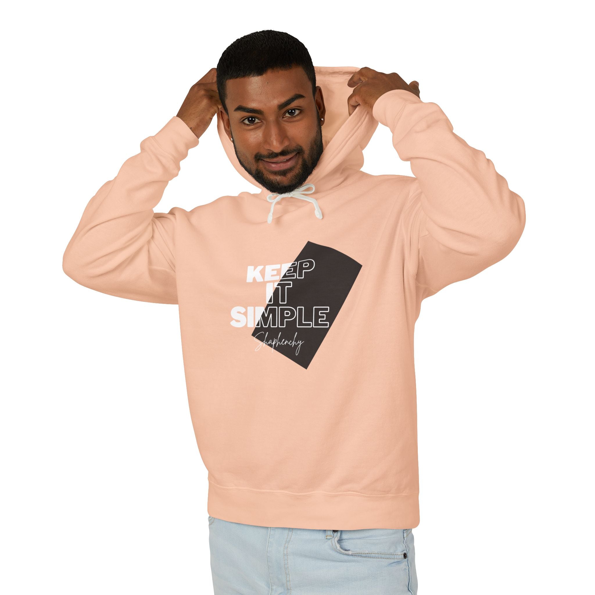 Keep It Simple Unisex Lightweight Hooded Sweatshirt - Casual Comfort for Everyday Wear