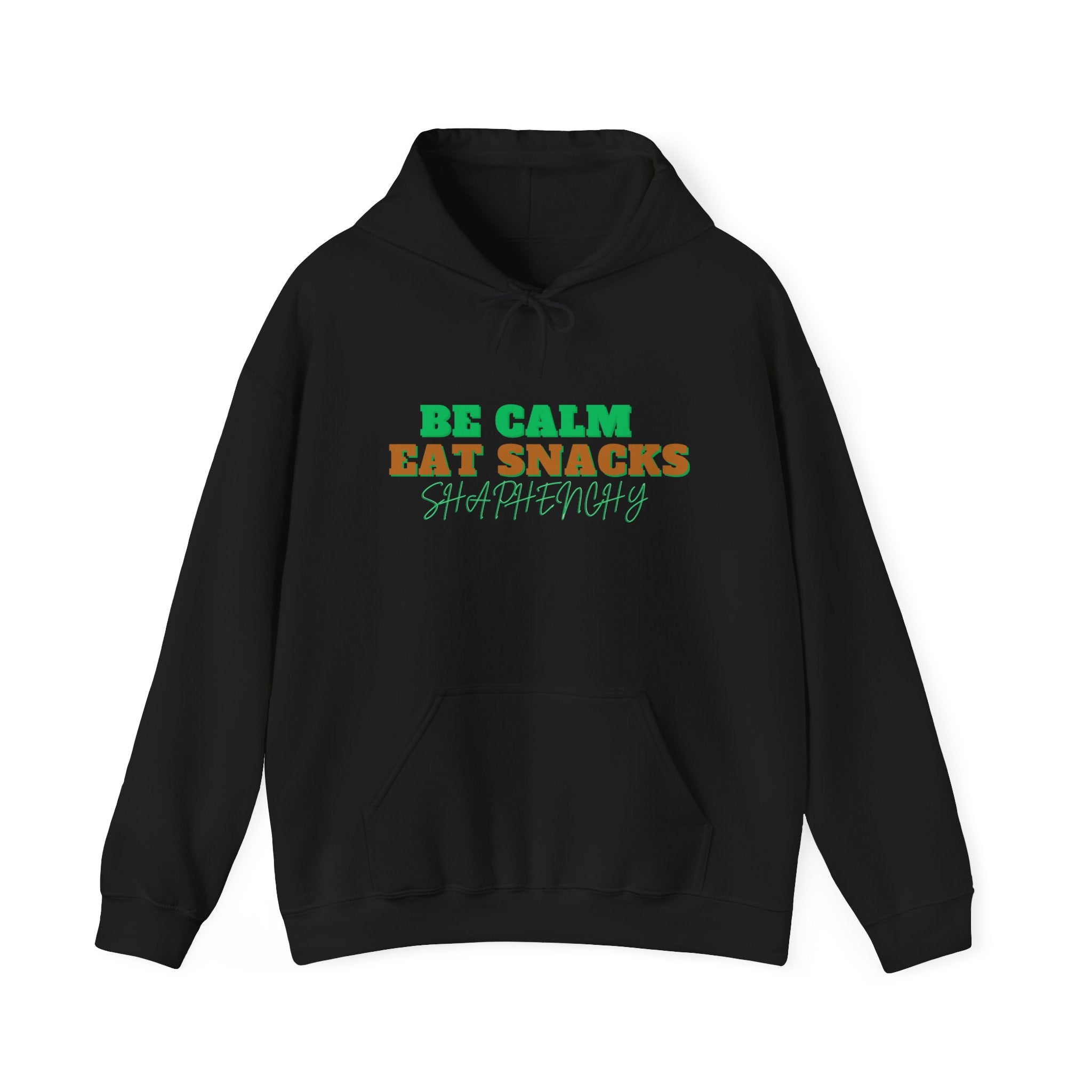 Be Calm Eat Snacks Hoodie - Cozy Unisex Heavy Blend Sweatshirt