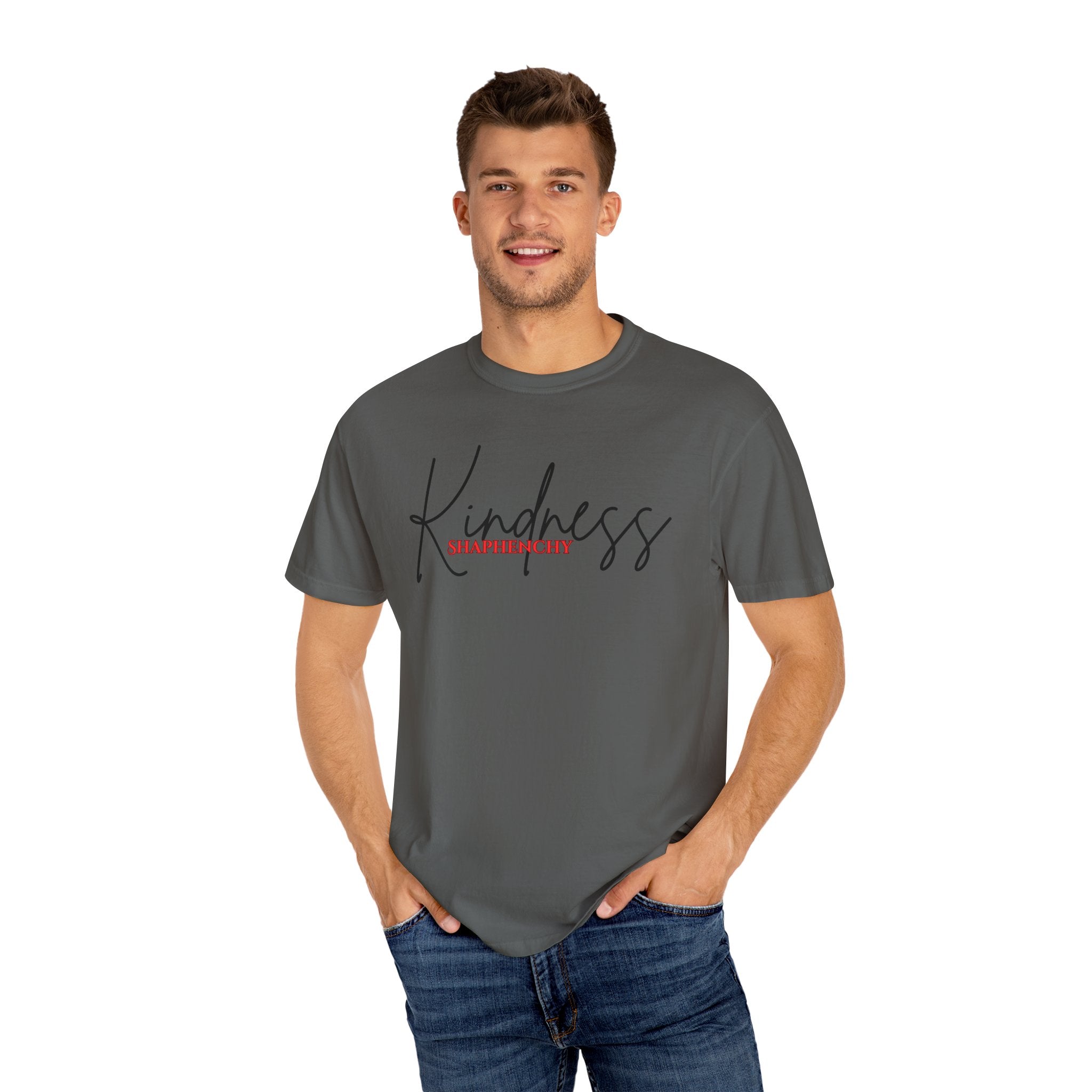 Kindness Unisex Garment-Dyed T-Shirt - Positive Vibe Tee for Everyday Wear