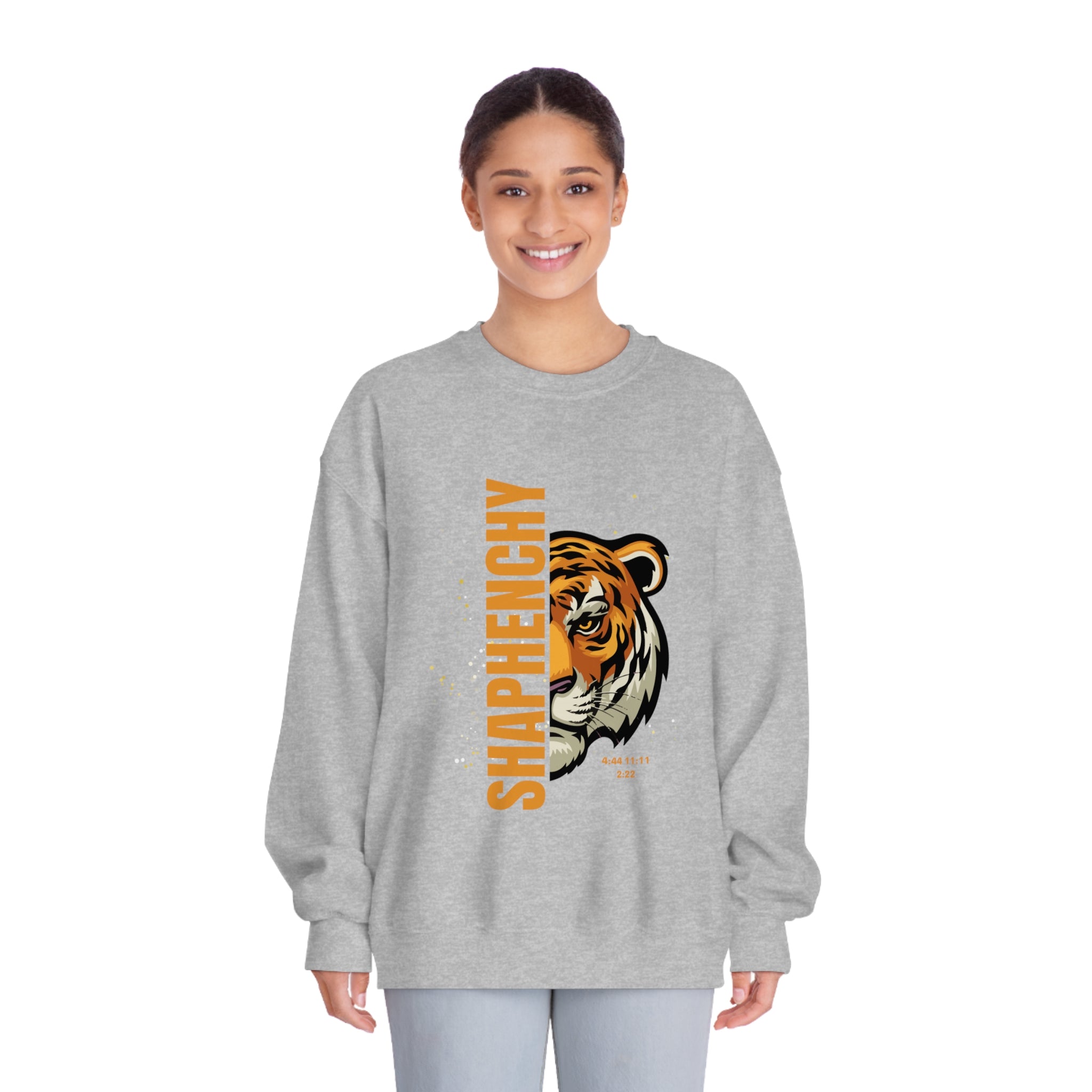 Cool Tiger Graphic Unisex Crewneck Sweatshirt - SHAPHENCHY