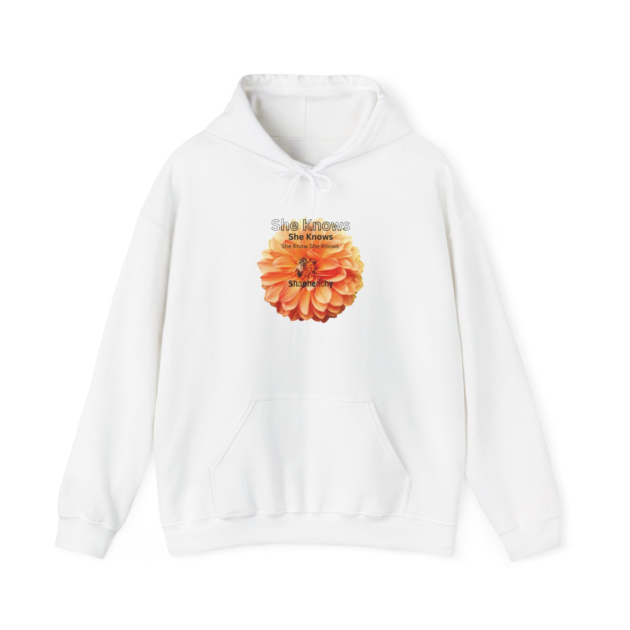 She Knows Floral Unisex Hoodie - Cozy & Stylish Sweatshirt for Women