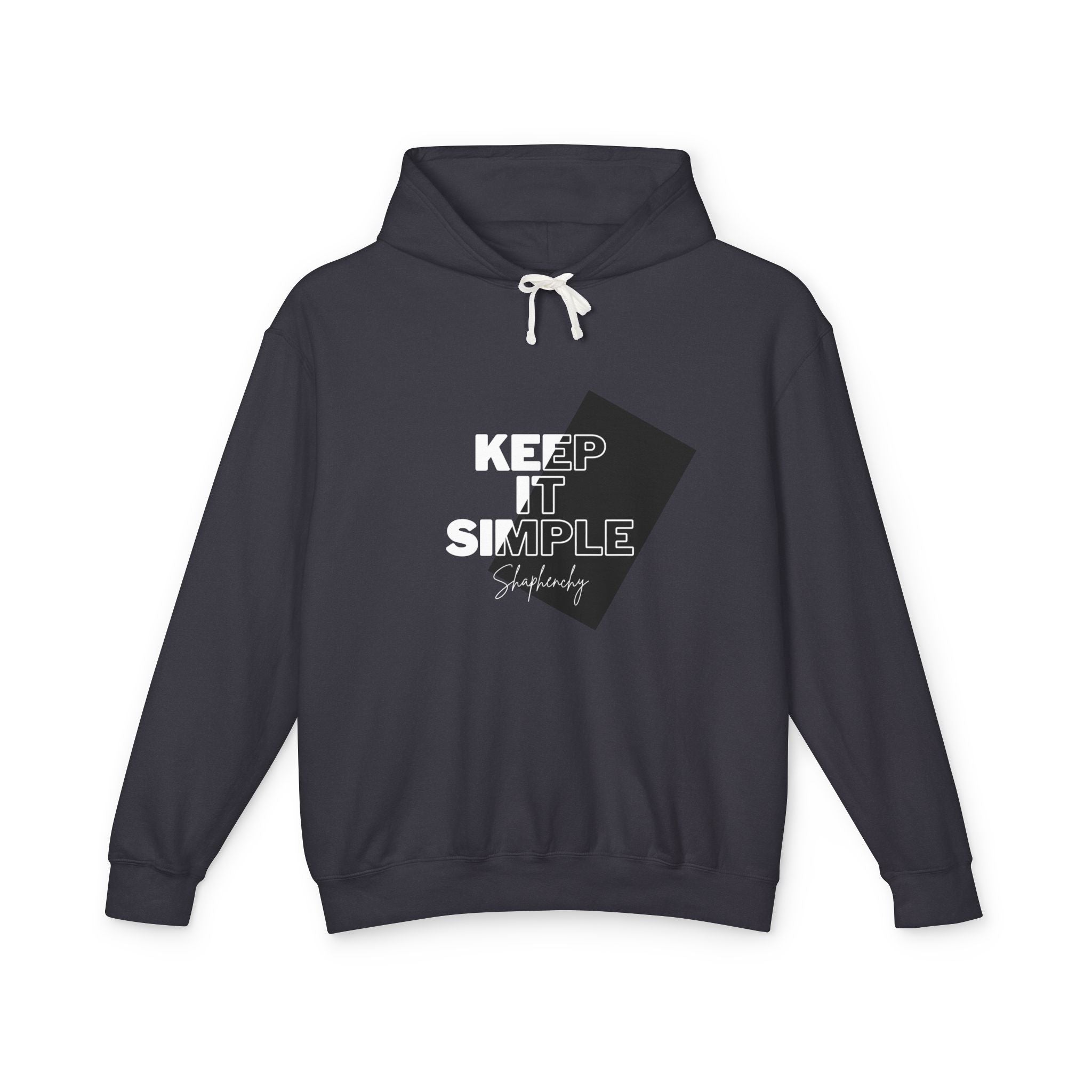 Keep It Simple Unisex Lightweight Hooded Sweatshirt - Casual Comfort for Everyday Wear