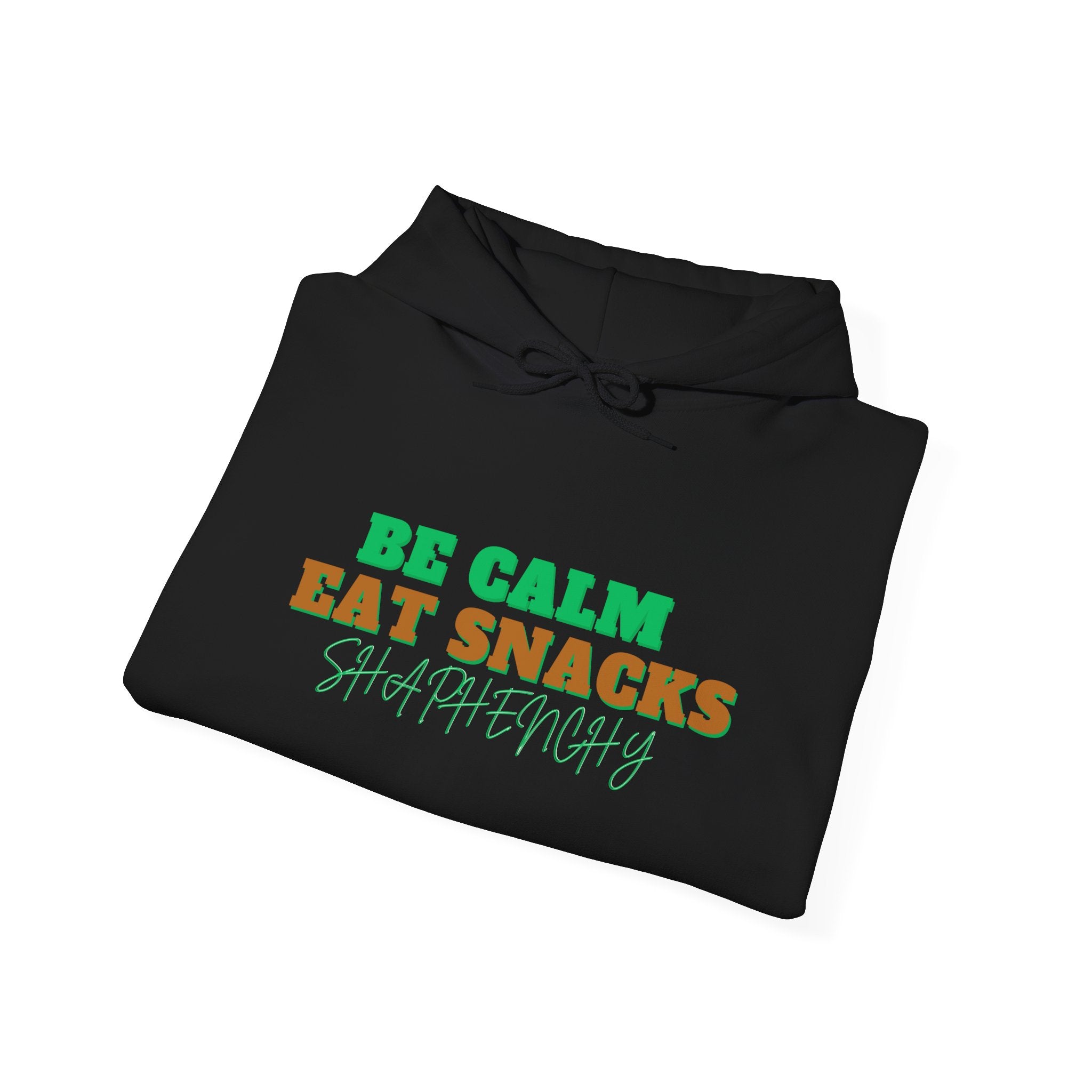 Be Calm Eat Snacks Hoodie - Cozy Unisex Heavy Blend Sweatshirt